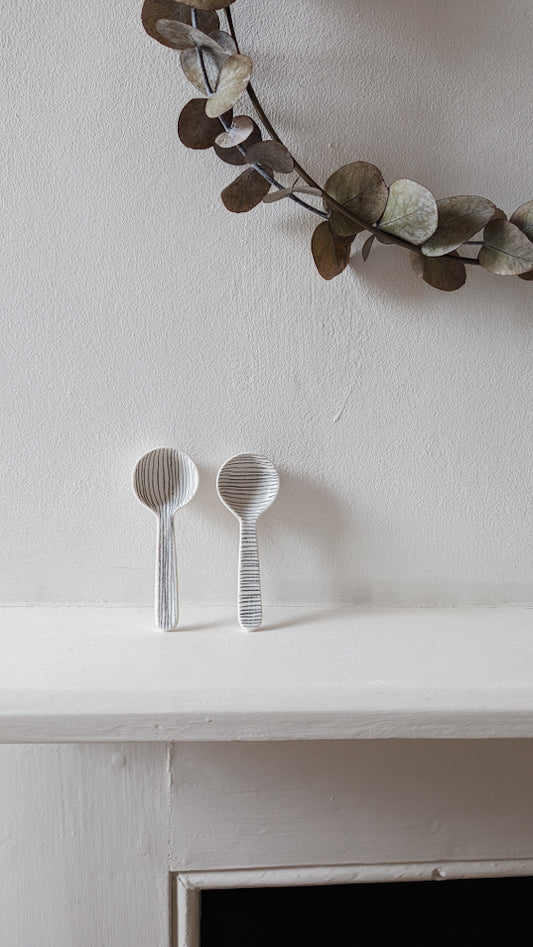 Ceramic spoon - porcelain
